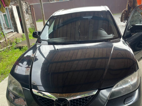 2008 Mazda 3 I (BK) Рестайлинг, чёрный, 400000 рублей, вид 2
