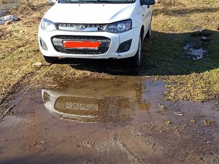 2015 Lada (ВАЗ) Kalina II, белый, 450000 рублей, вид 3