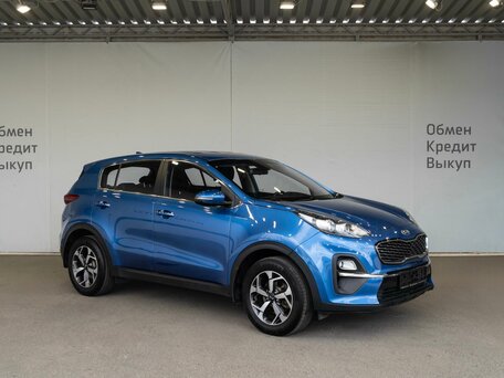 2020 Kia Sportage IV Рестайлинг, синий, 1899000 рублей, вид 3