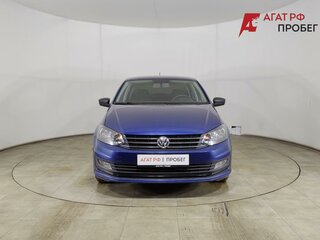 2018 Volkswagen Polo V Рестайлинг, синий, 1215000 рублей, вид 2