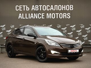 2014 Hyundai Solaris I Рестайлинг, коричневый, 1080000 рублей, вид 1