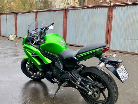 2013 Kawasaki ER-6F (Ninja 650R), зелёный, 530000 рублей, вид 3