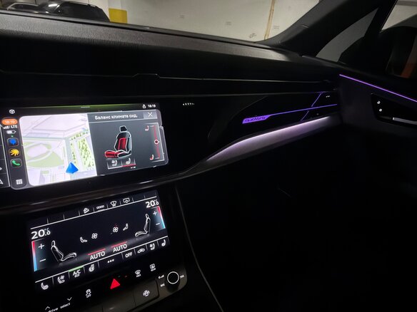2020 Audi Q7 45 TDI II (4M) Рестайлинг, чёрный, 6490000 рублей - вид 25