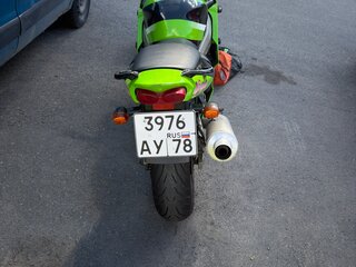2001 Kawasaki ZX-6R Ninja, зелёный, 360000 рублей, вид 3