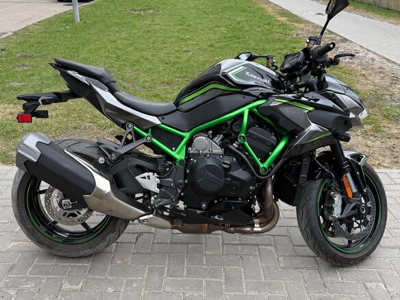 2020 Kawasaki Z H2, зелёный, 1200000 рублей - вид 5