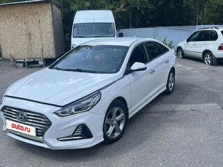 2018 Hyundai Sonata VII (LF) Рестайлинг, белый, 1650000 рублей, вид 1