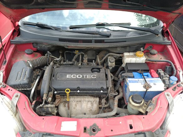 2008 Chevrolet Aveo I Рестайлинг, красный, 250000 рублей - вид 14