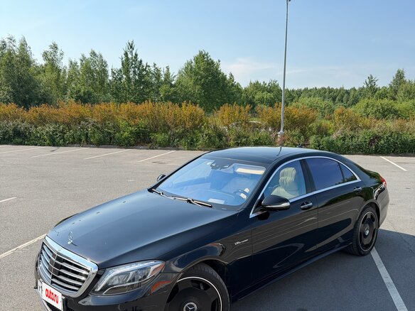 2015 Mercedes-Benz S-Класс 500 Long VI (W222, C217), чёрный, 3400000 рублей