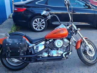 1997 Yamaha XVS400 Drag Star, оранжевый, 300000 рублей, вид 2