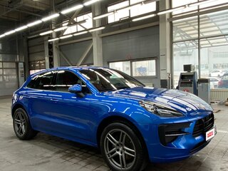 2020 Porsche Macan I Рестайлинг, синий, 6990000 рублей, вид 3
