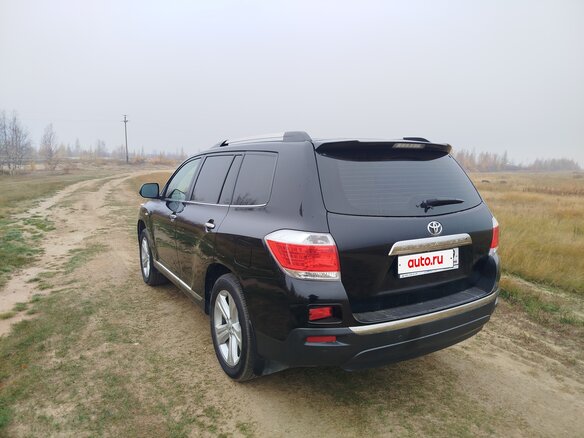 2013 Toyota Highlander II (XU40) Рестайлинг, чёрный - вид 6