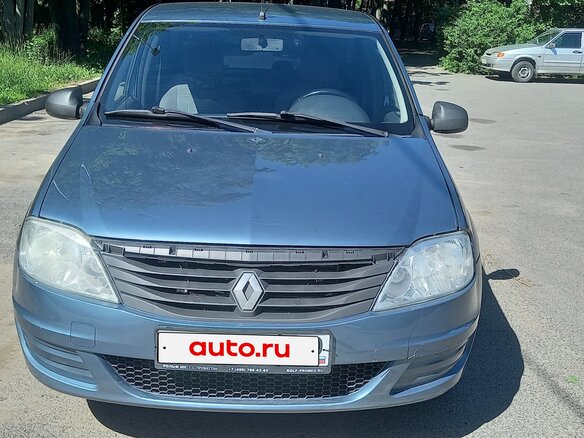 2014 Renault Logan I Рестайлинг, синий, 410000 рублей