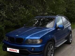 2002 BMW X5 4.6is I (E53), синий, 870000 рублей, вид 3