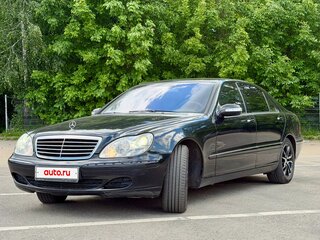 2004 Mercedes-Benz S-Класс 350 Long IV (W220) Рестайлинг, чёрный, 1400000 рублей, вид 2