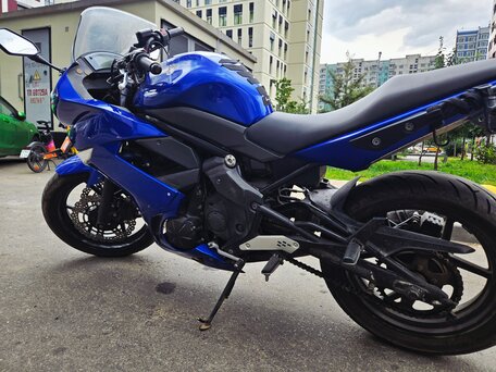 2015 Kawasaki ER-6F (Ninja 650R), синий, 500000 рублей, вид 4