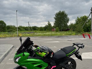 2014 Kawasaki ER-6F (Ninja 650R), зелёный, 640000 рублей, вид 3