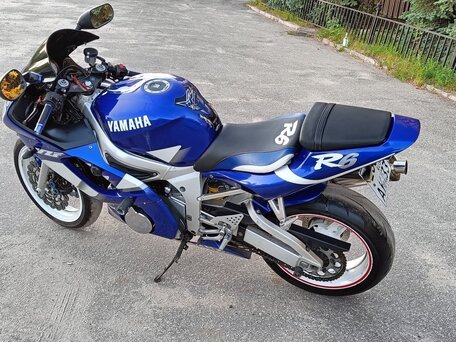 2000 Yamaha YZF-R6, синий, 300000 рублей, вид 4
