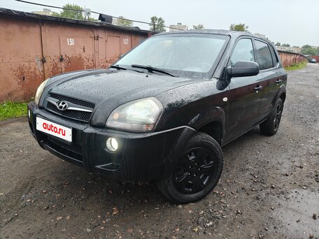 2008 Hyundai Tucson I, чёрный, 550000 рублей, вид 1
