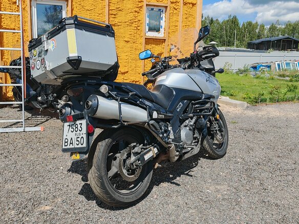 2008 Suzuki V-Strom 1000, серебристый, 499999 рублей - вид 2