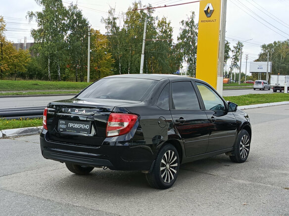 2022 Lada (ВАЗ) Granta I Рестайлинг, чёрный, 735000 рублей - вид 4