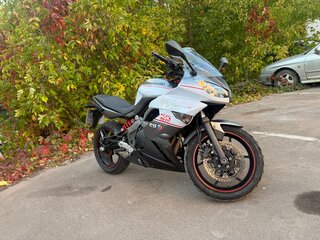 2013 Kawasaki ER-4F (Ninja 400R), серый, 355000 рублей, вид 1