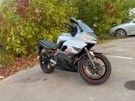 2013 Kawasaki ER-4F (Ninja 400R), серый, 319000 рублей, вид 1
