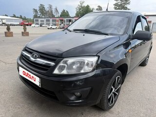 2013 Lada (ВАЗ) Granta I, чёрный, 350000 рублей, вид 3