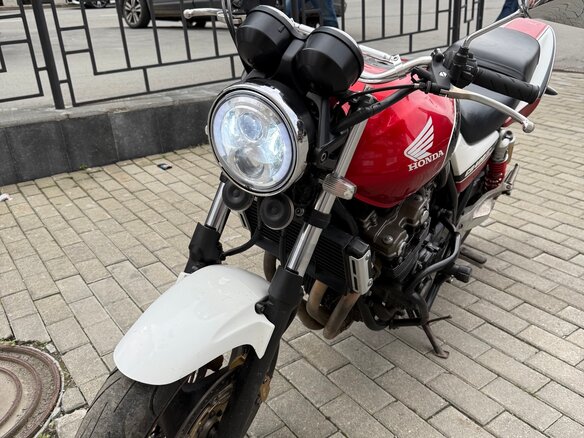 2003 Honda CB 400 Super Four, красный, 330000 рублей