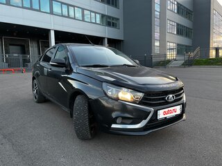 2016 Lada (ВАЗ) Vesta I, чёрный, 539000 рублей, вид 3