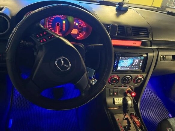 2007 Mazda 3 I (BK) Рестайлинг, синий, 599000 рублей - вид 6