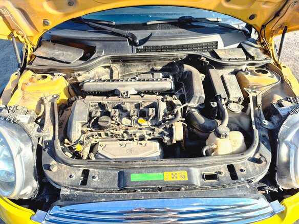 2008 Mini Hatch One II (R56), жёлтый - вид 12