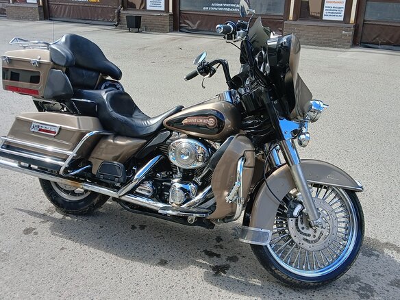 2005 Harley-Davidson Electra Glide, коричневый, 900000 рублей - вид 3