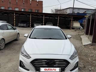 2018 Hyundai Sonata VII (LF) Рестайлинг, белый, 1300000 рублей, вид 2
