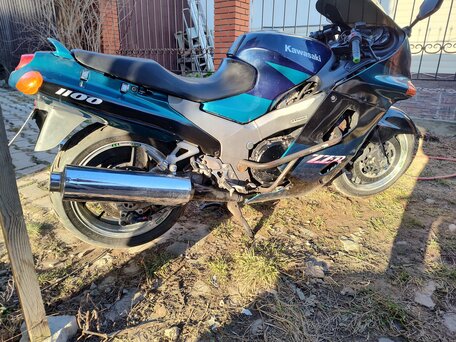 1998 Kawasaki ZZR 1100, синий, 300000 рублей, вид 3