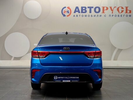 2019 Kia Rio IV, синий, 1310000 рублей, вид 4