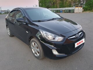 2012 Hyundai Solaris I, чёрный, 590000 рублей, вид 2