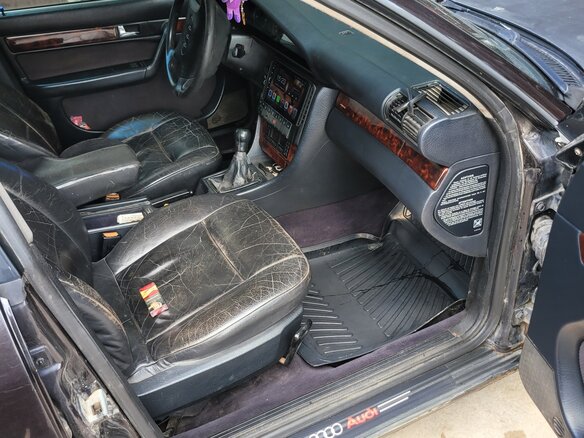 1994 Audi 100 IV (C4), фиолетовый, 180000 рублей - вид 6
