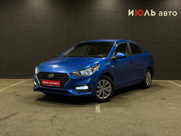 2019 Hyundai Solaris II, синий