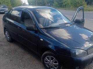2007 Lada (ВАЗ) Kalina I, синий, 110000 рублей, вид 2