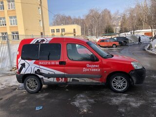2009 Peugeot Partner I Рестайлинг, красный, 285000 рублей, вид 2