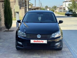 2019 Volkswagen Polo V Рестайлинг, чёрный, 1400000 рублей, вид 2