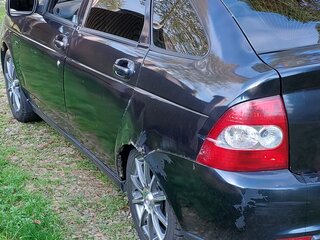 2008 Lada (ВАЗ) Priora I, чёрный, 170000 рублей, вид 3