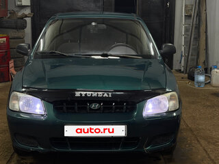 2001 Hyundai Accent ТагАЗ II, зелёный, 270000 рублей, вид 2