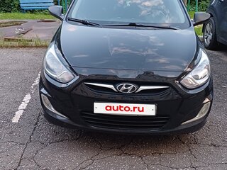 2012 Hyundai Solaris I, чёрный, 450000 рублей, вид 1