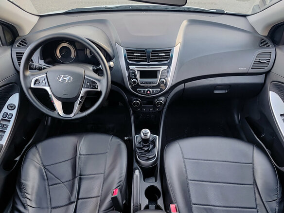 2014 Hyundai Solaris I Рестайлинг, белый - вид 13
