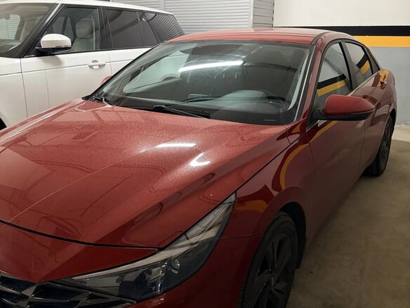 2021 Hyundai Elantra VII (CN7), красный, 2500000 рублей - вид 1