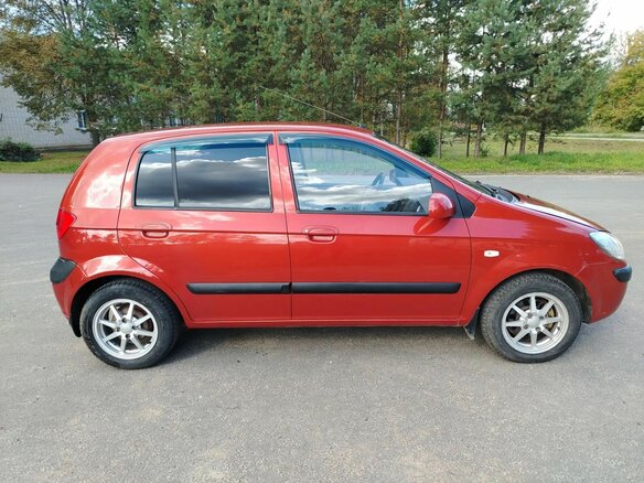 2008 Hyundai Getz I Рестайлинг, красный - вид 3