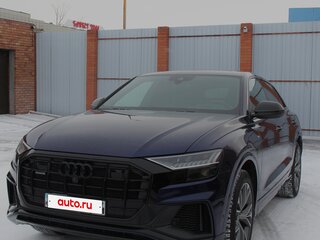 2019 Audi Q8 55 TFSI I (4M), синий, 6200000 рублей, вид 2