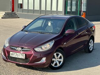 2011 Hyundai Solaris I, фиолетовый, 730000 рублей, вид 2