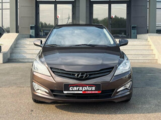 2016 Hyundai Solaris I Рестайлинг, коричневый, 850000 рублей, вид 3